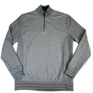 Ted Baker Men's Light Gray Half-Zip Sweater